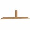 Ekena Millwork Portland Smooth Timber Gable Bracket, Western Red Cedar, 84"W x 17"H x 3 1/2"D x 3 1/2"F, 5/12 Pitch GBW084X17X0404POR00SWR - alternate 5